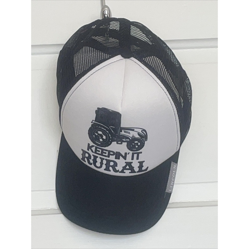 Keepin' It Rural Black & White‎ SnapBack Cap